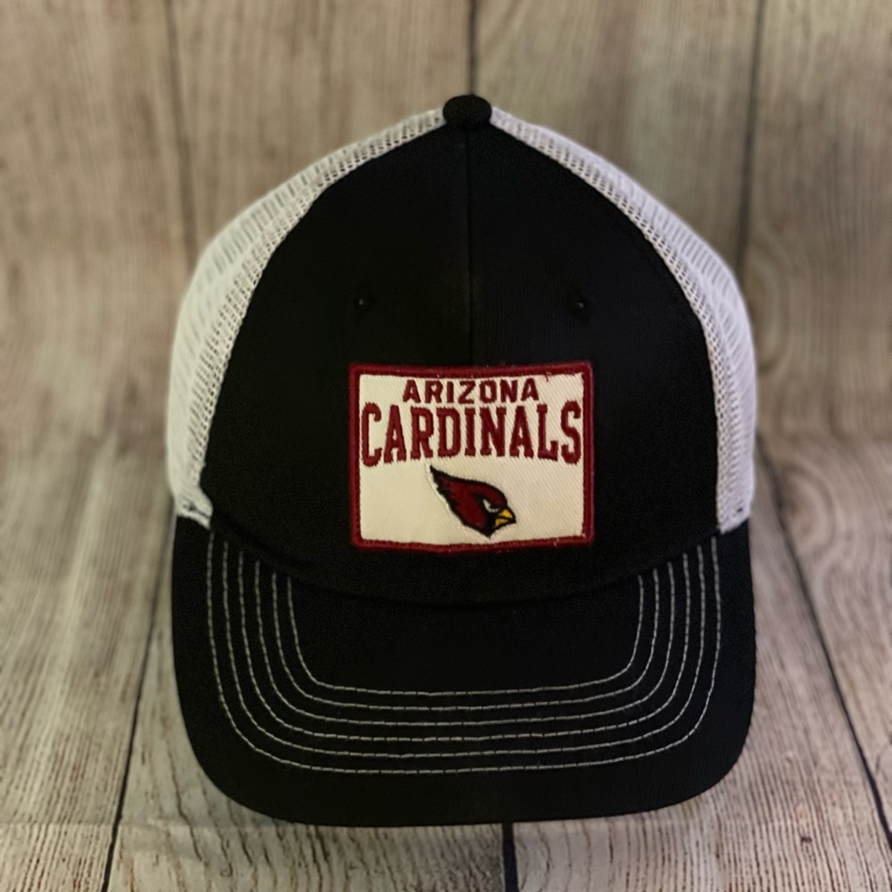Arizona Cardinals - Black and White Truckers Hat